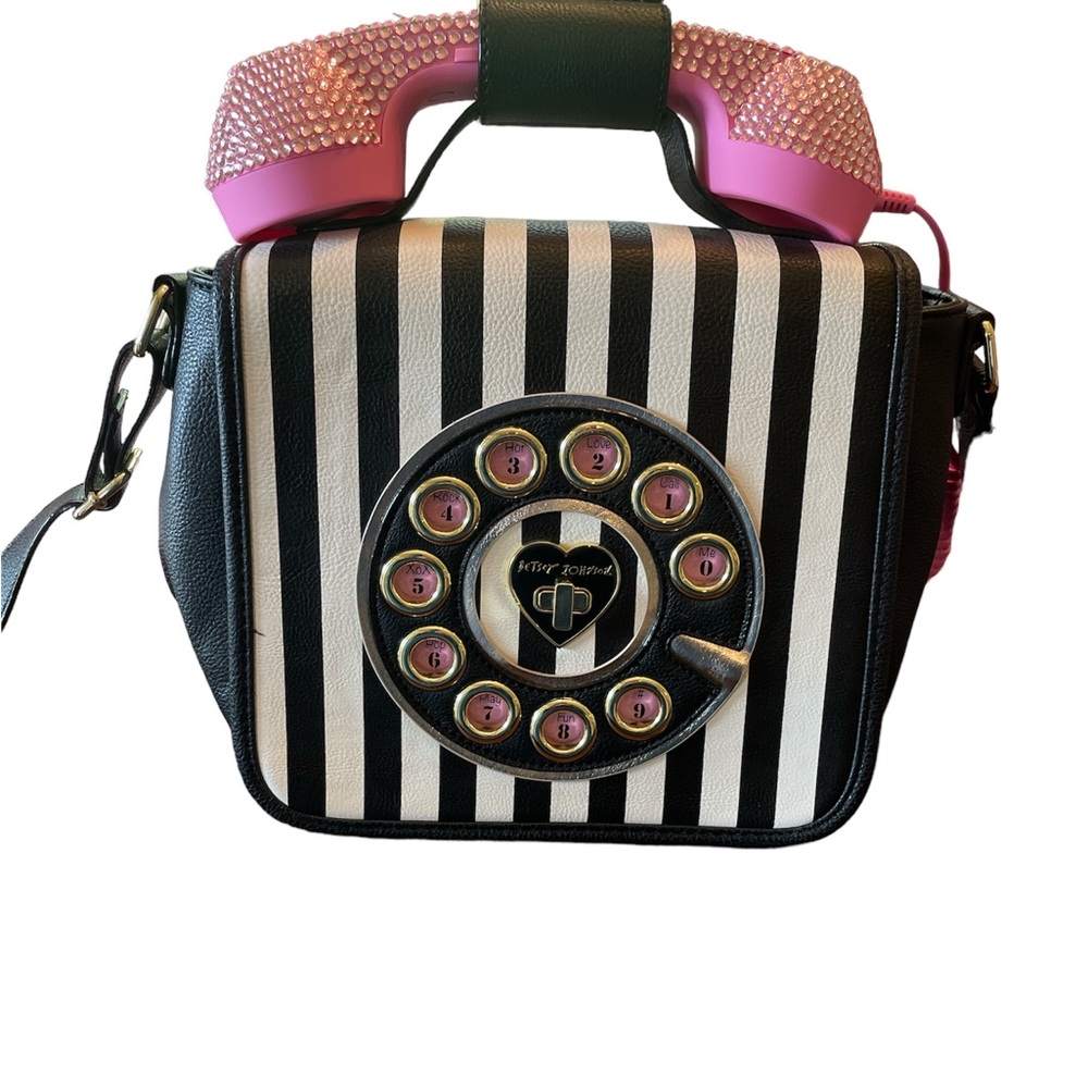 Betsy Johnson telephone shoulder bag